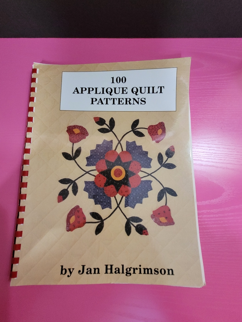 Vintage 100 Applique Quilt Patterns by Jan Halgrimson Spiral Bound 1988. (0591)